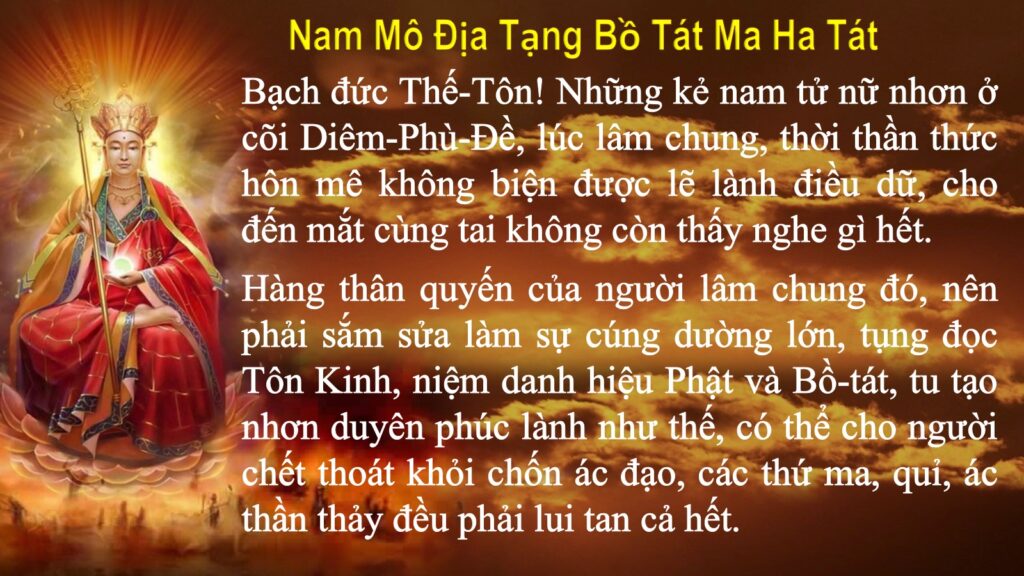 Kinh Địa Tạng – Bí kíp Niệm Phật Vãng Sanh